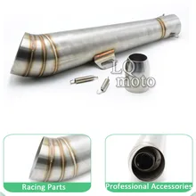 dirt bike parts Motorcycle Modified Muffler exhaust pipe through-hole exhaust pipe For Yamaha Tmax 500 530 XJR 400 1300