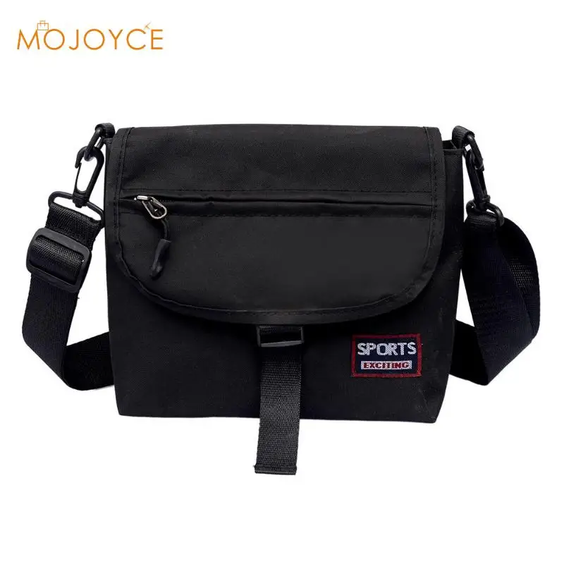 

Stylish Unisex Messenger Bag Boys Girls Simple Shoulder Bags Casual Crossbody Handbag Black Yellow White bolsos Mujer Nylon