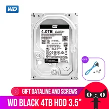 Western Digital WD Black 4 ТБ 3,5 «HDD производительность жесткий диск настольного компьютера диск игры Hdd 7200 RPM SATA 6 ГБ/сек. 256 MB Кэш WD4005FZBX