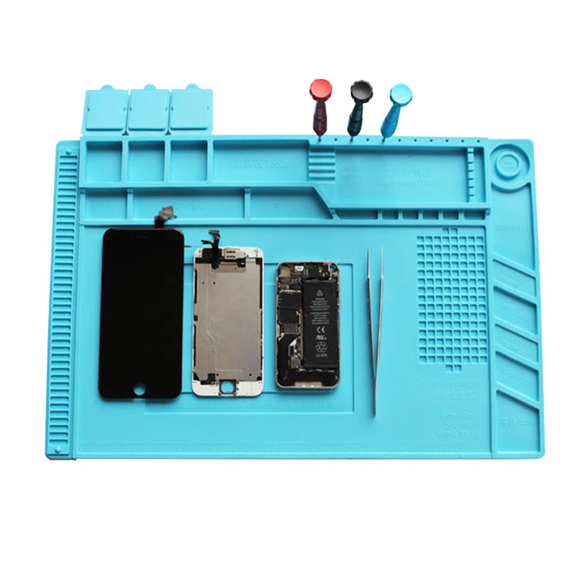 

Heat-resistant Soldering Mat Silicone Heat Gun BGA Soldering Station Insulation Pad Repair Tools Maintenance Platform Desk Mat