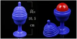 Дети волшебная игрушка чашка шарик приходят в чашку шарик исчезают крупным планом улица Волшебная Опора трюк дети забавная игра игрушки