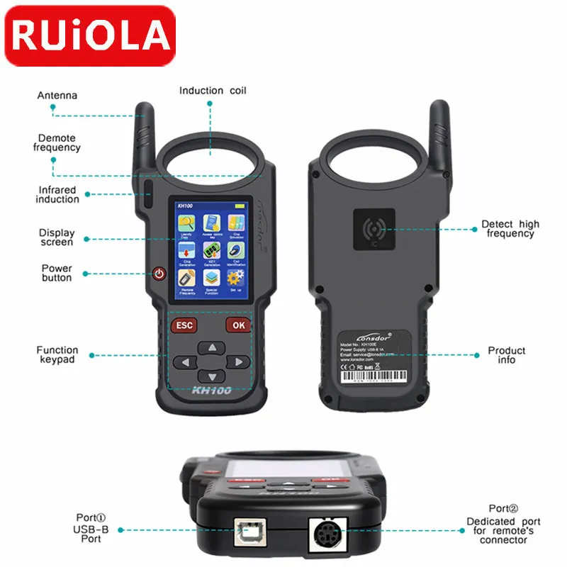 

KH100 Smart Key Programmer Generate Remote Key Chip detect Remote Frequency Detect IMMO Unlock Smart key For Toyota