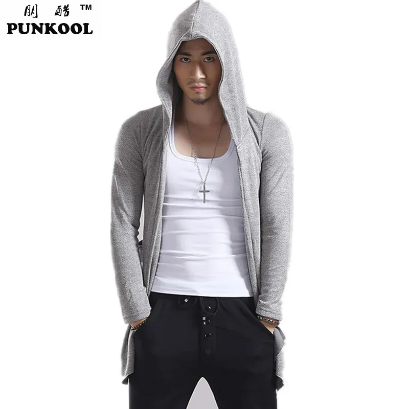 PUNKOOL Autumn Mens Knitted Cardigan Outwear Korea Style