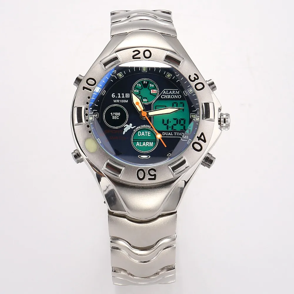 6,11 Роскошные Брендовые женские спортивные часы цифровые светодиодные армейские часы водонепроницаемые уличные повседневные наручные часы Relogio Masculino
