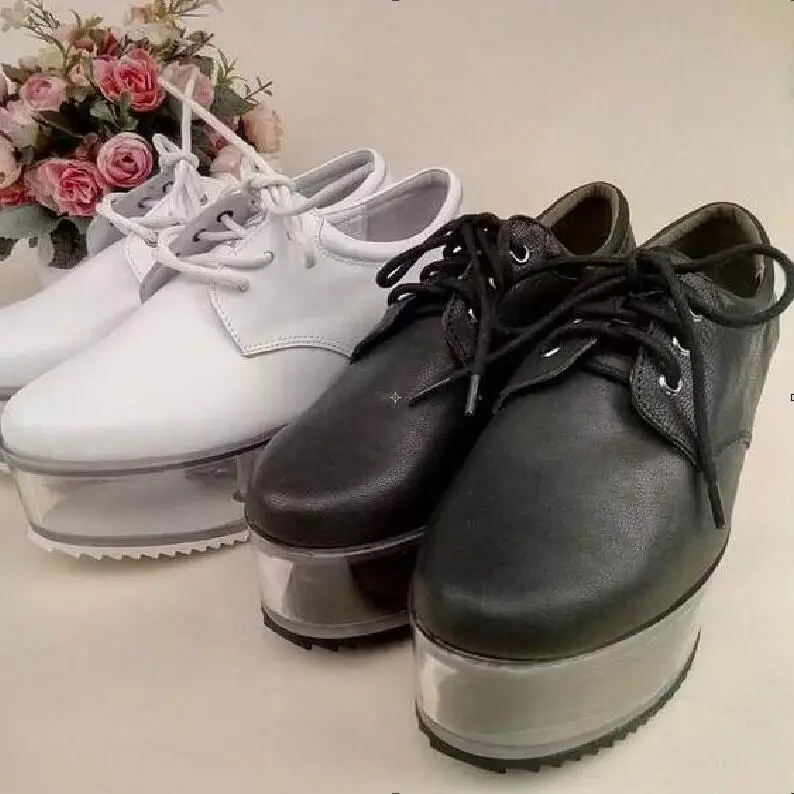 

Spring new arrival personality cute shoes transparent bottom can be put ornaments girls shoes thick bottom platform shoes women
