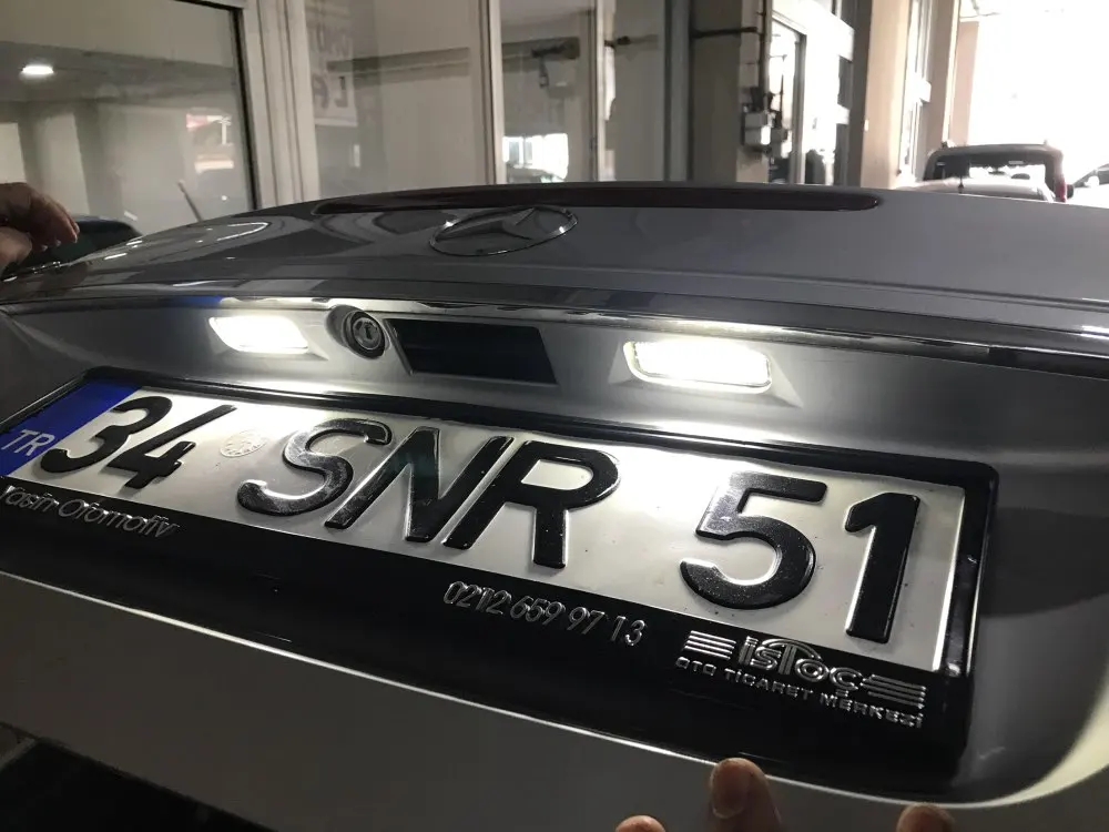 2 шт. Белый светодиодный номерной знак для Mercedes Benz W211 W203 5D R171 W219|license plate light|light forplate