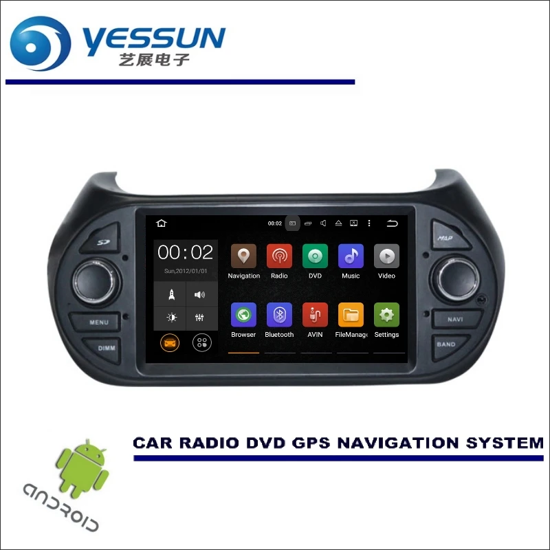 

YESSUN For Fiat Fiorino / Qubo 2008~2017 Wince / Android Car Multimedia Navigation GPS Navi Radio Stereo No CD DVD Player