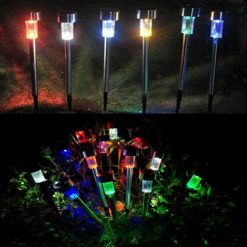 

1 Piece Solar patio Lawn Lamp Outdoor Lighting LED Courtyard Lamp Small Tube Lamp