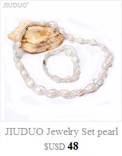 JIUDUO 925 серебряное ожерелье с подвеской небесно-голубое ожерелье с подвеской для женских ювелирных аксессуаров