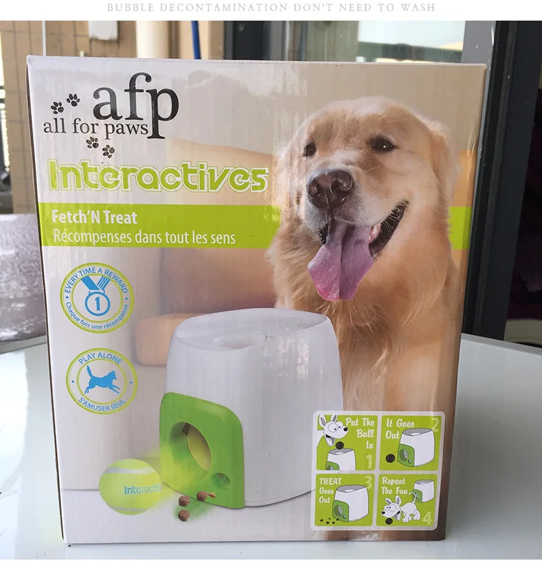 

PP resin Pet Dog Toy Automatic Interactive Ball Launcher Tennis Ball Throwing Machine Launching with ball Dog TrainingTool