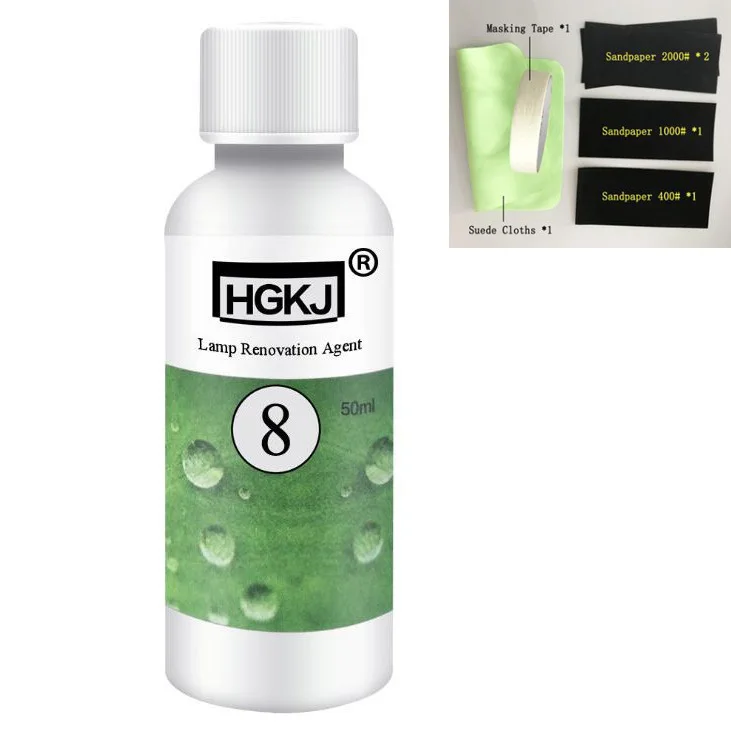 

headlight polishing kit headlight restoration kit pulir faros Microfiber Wash Cleaning Detergent with sandpaper