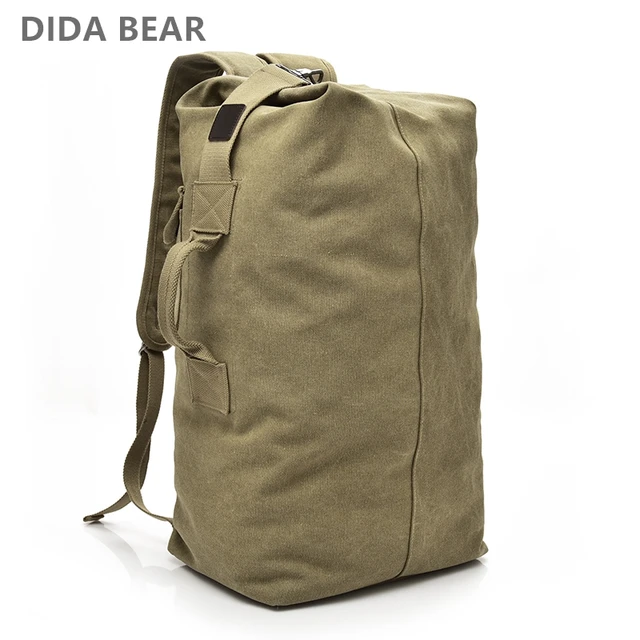 Man Travel Backpack Large Capacity Mountaineering Hand Bag High Quality Canvas Bucket Shoulder Bags Men Backpacks 1