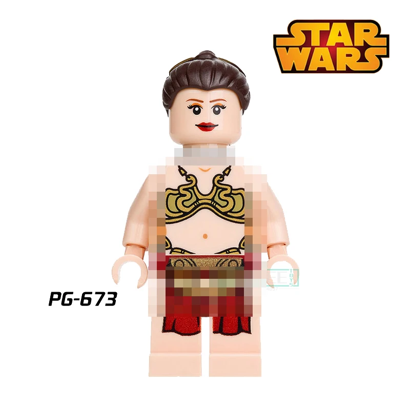 1 шт. Princess leia slave StarWars Rogue One C-3PO Дарт Вейдер Люк Скайуокер здания Конструкторы