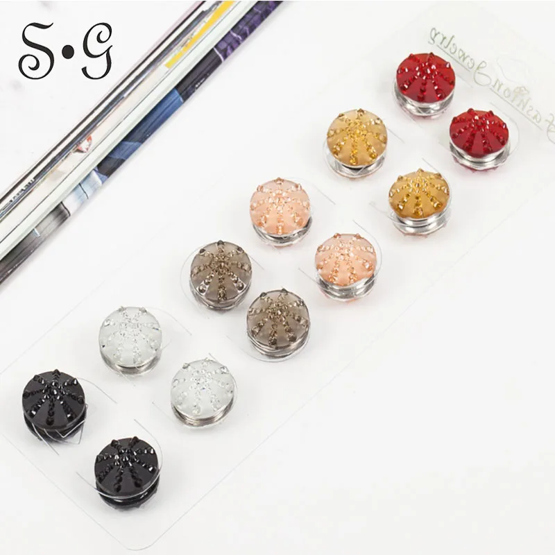 

12pcs/dozen Free Shipping New Fashion Unique Solid Color Magnetic Brooch Strong Magnet Scarf Hijab Brooch Factory Direct Price