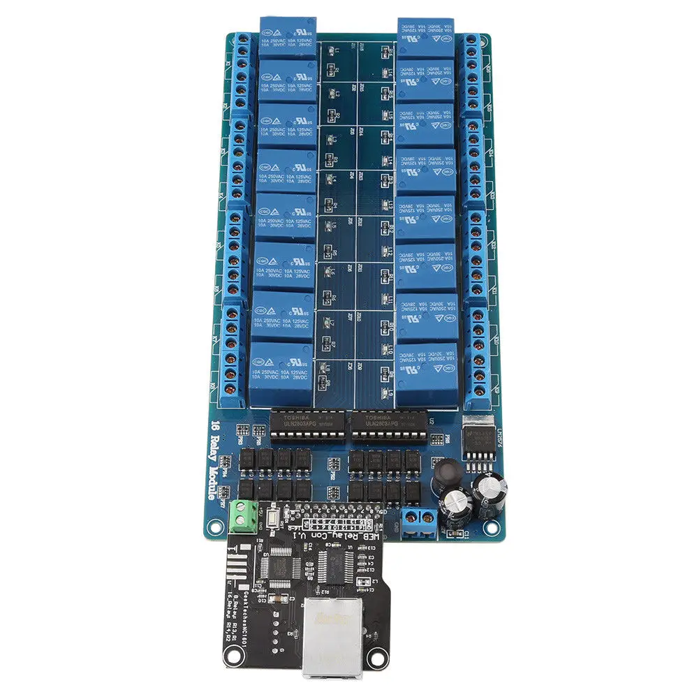 BIFI-Ethernet модуль управления Lan Wan сетевой веб-сервер RJ45 порт 16 канальный релейный