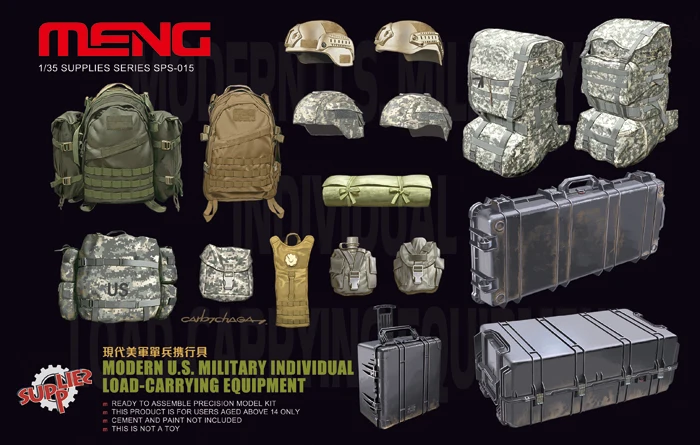

MENG SPS015 1/35 Scale Modern U.S. Military Individual Load-Carrying Equipment Plastic Model Building Kit