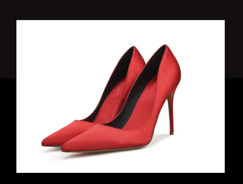 G& Zaco/Весенняя шелковая обувь на высоком каблуке женские элегантные атласные туфли-лодочки с острым носком на тонком каблуке модная женская обувь черного и телесного цвета на высоком каблуке, 33