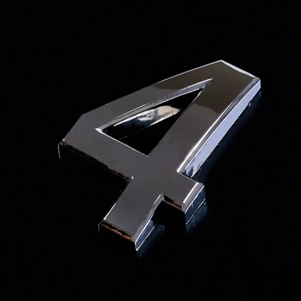 9pcs Modern Digit Door Number ABS Plastic Self-Adhesive 1-9 House Numbers House Address Sign Plate for Home Hotel Cafe- Silver
