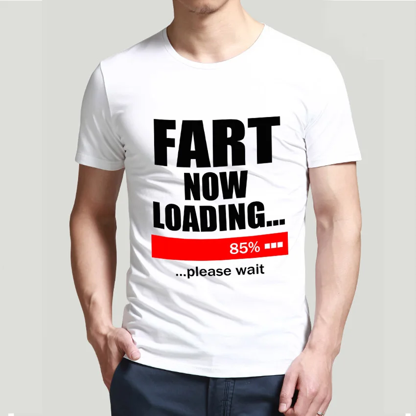 Popular Fart Loading Printing Men t shirts Style Summer Cotton t shirt ...