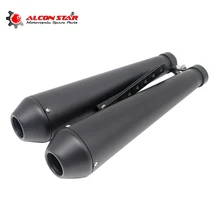Alconstar-39-46 мм Мотоцикл Мотокросс кафе гонщик глушитель выхлоп Ретро вертикальный задний глушитель давление для Harley выхлоп