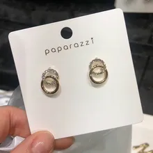 Новое поступление, металлические классические круглые Женские Висячие серьги, корейские простые женские серьги для женщин, ювелирные изделия, простые серьги