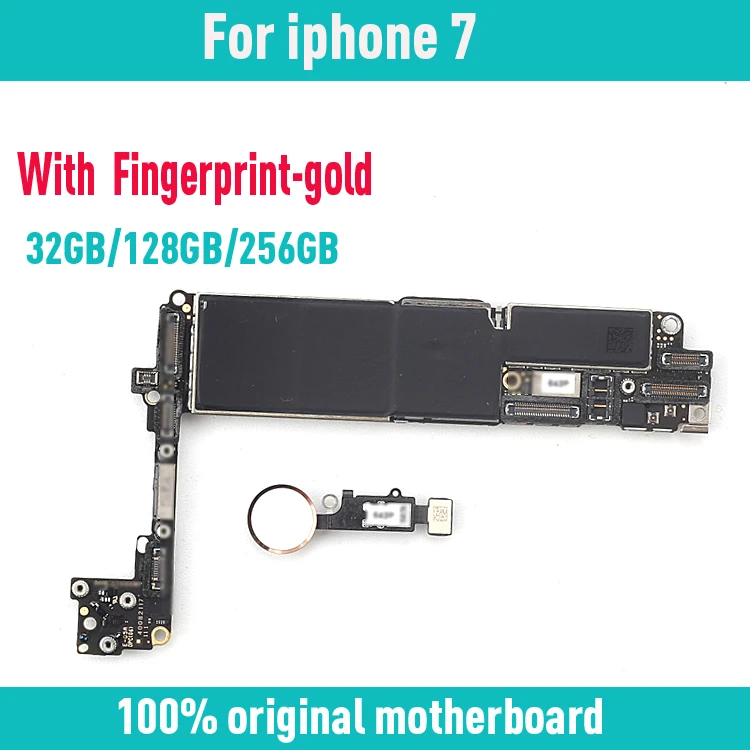 Материнская плата 32 Гб 128 ГБ 256 для iphone 7 4 дюйма с Touch ID черная оригинальная