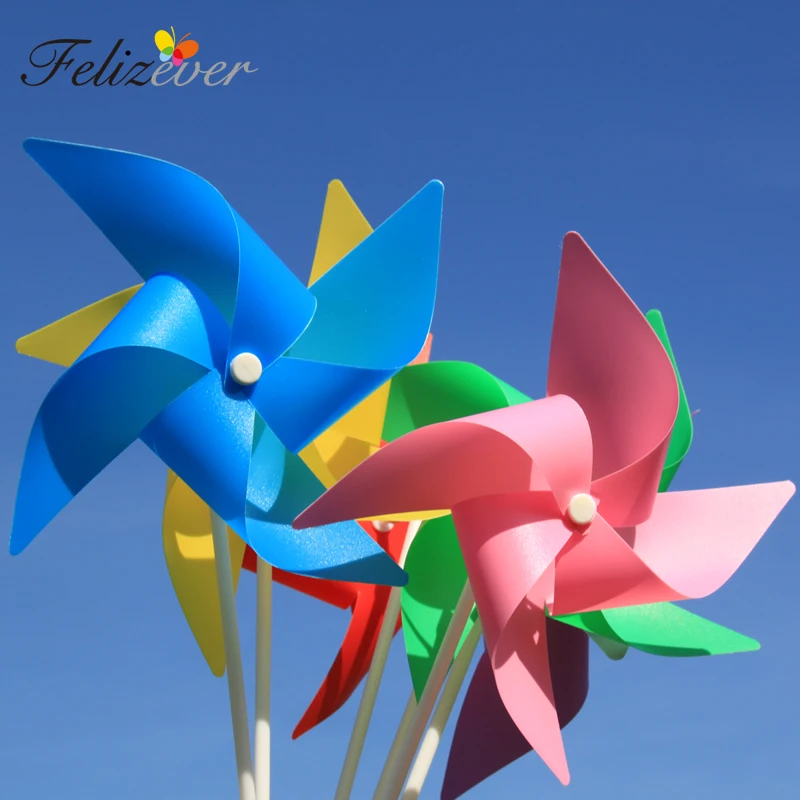 

12PCS Multi Color Windmill Home Garden Party Pinwheel Birthday Wedding Decoration Kids Toy Party Supplies Baby Shower