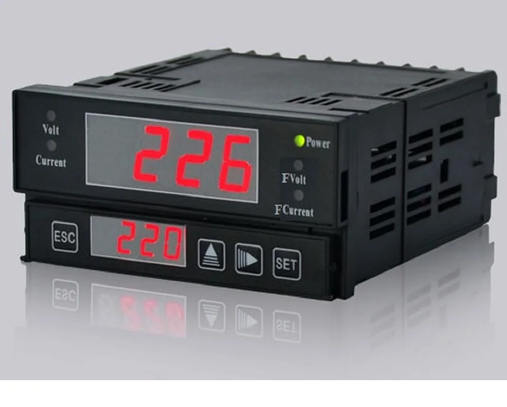 

Current and voltage integrated protector EVIR-A, open hole mounting, range 0.0-9999A, 55-550V