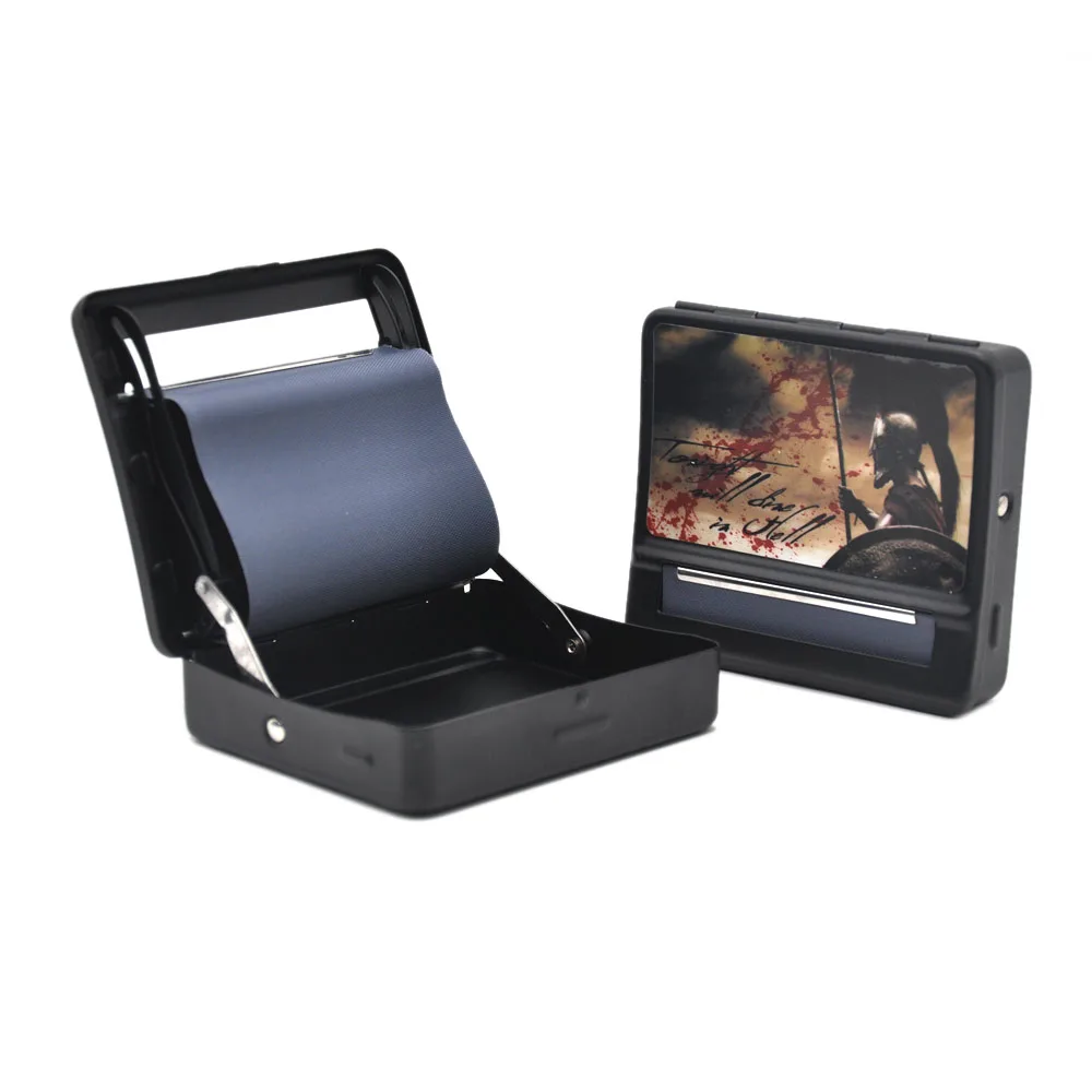  HORNET Black Metal Rolling Machine Case Storage Case For 70MM Paper Cigarette Roller Tobacco With S
