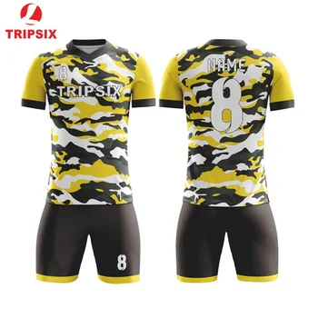 

Customized Sublimation New Design Football Clothing Children Football Jerseys Men Boys Soccer Clothes Sets