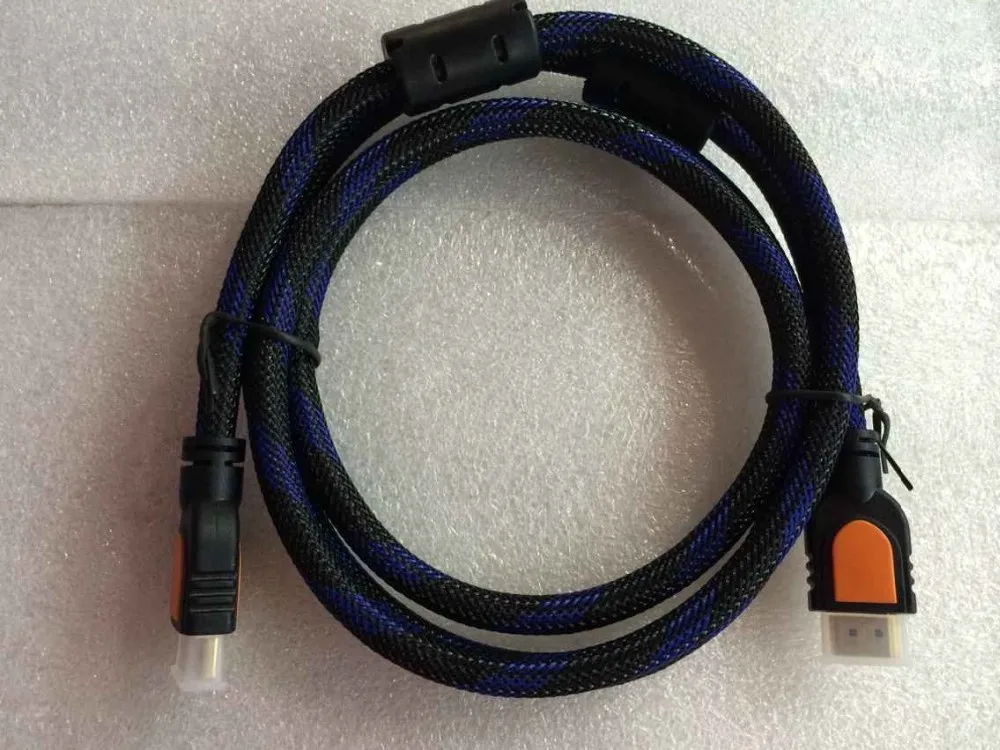 Желтый раздаботанный Реем 100 шт./лот 1,5 м 5FT HDMI-Male-HDMI-Male кабеля AM 1,3 v для HDTV DVD PS3 Blu-Ray 1080 P