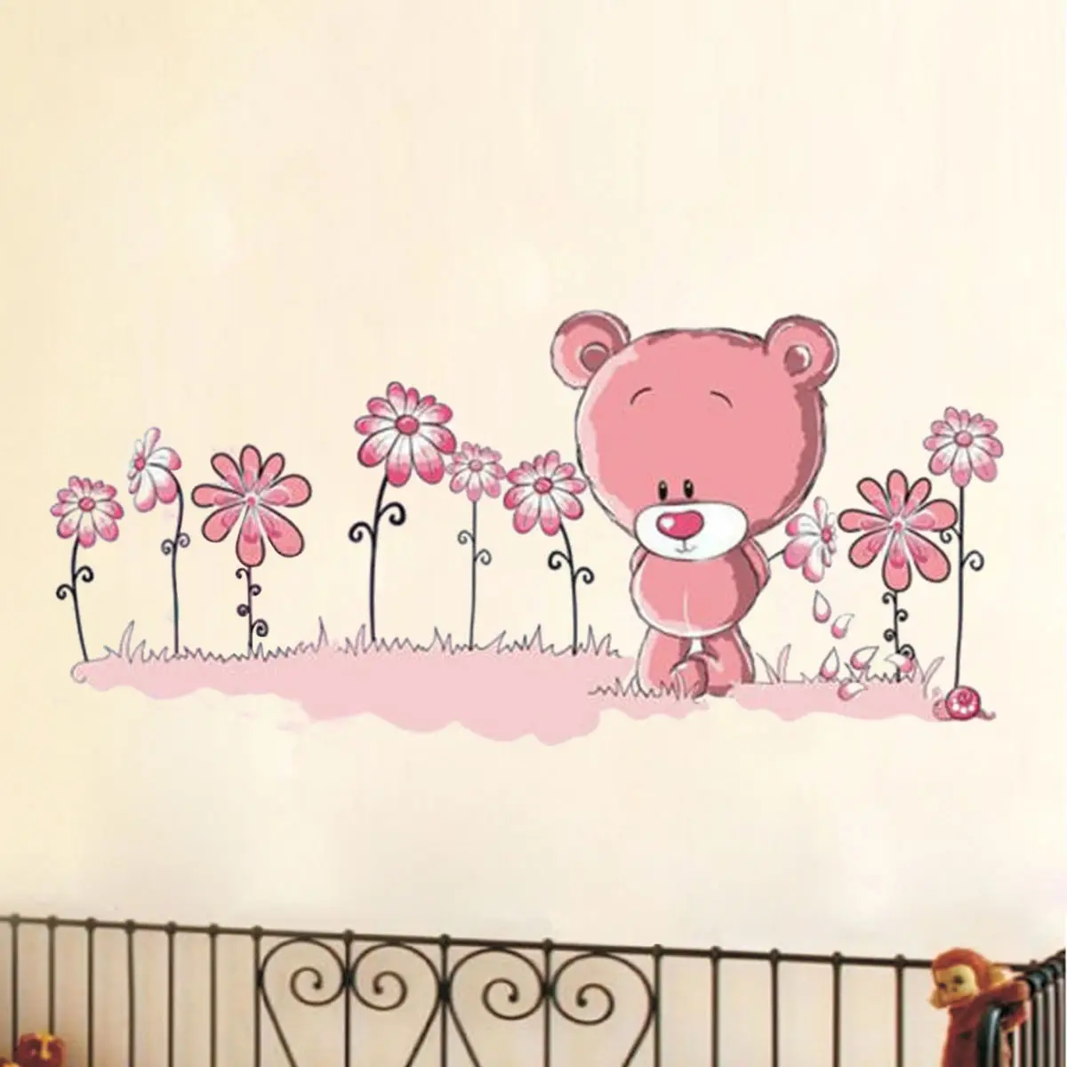 teddy bear wall art