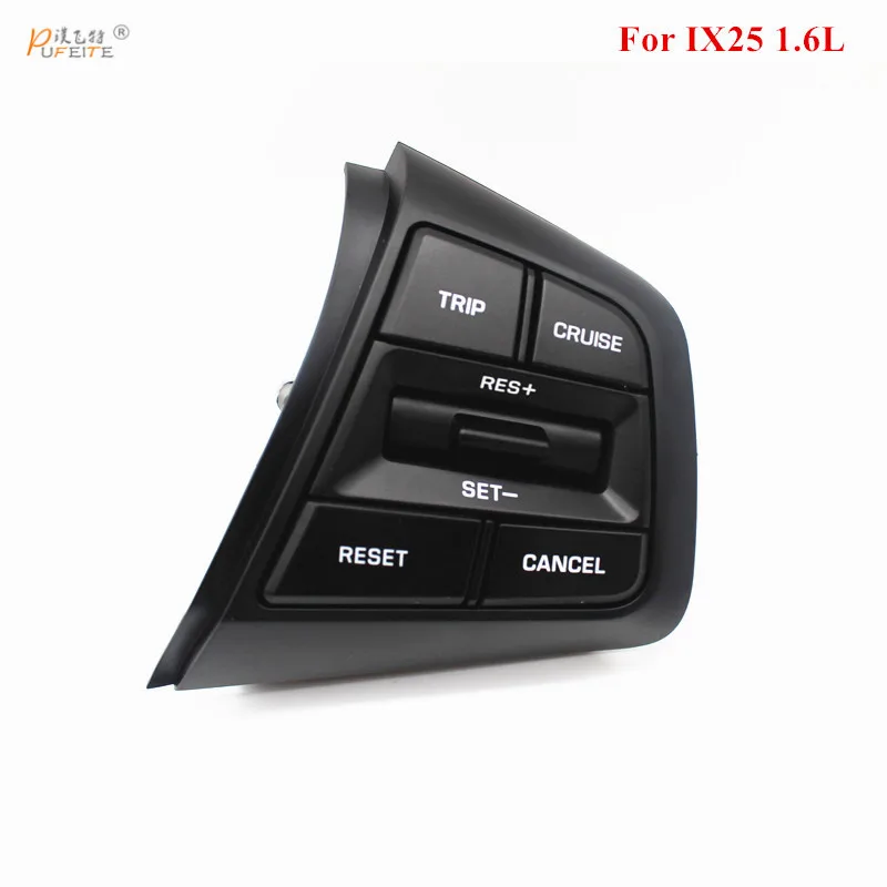 

PUFEITE Steering Wheel Control Buttons For Hyundai ix25 (creta) 1.6L Remote right Button with Wire switch control