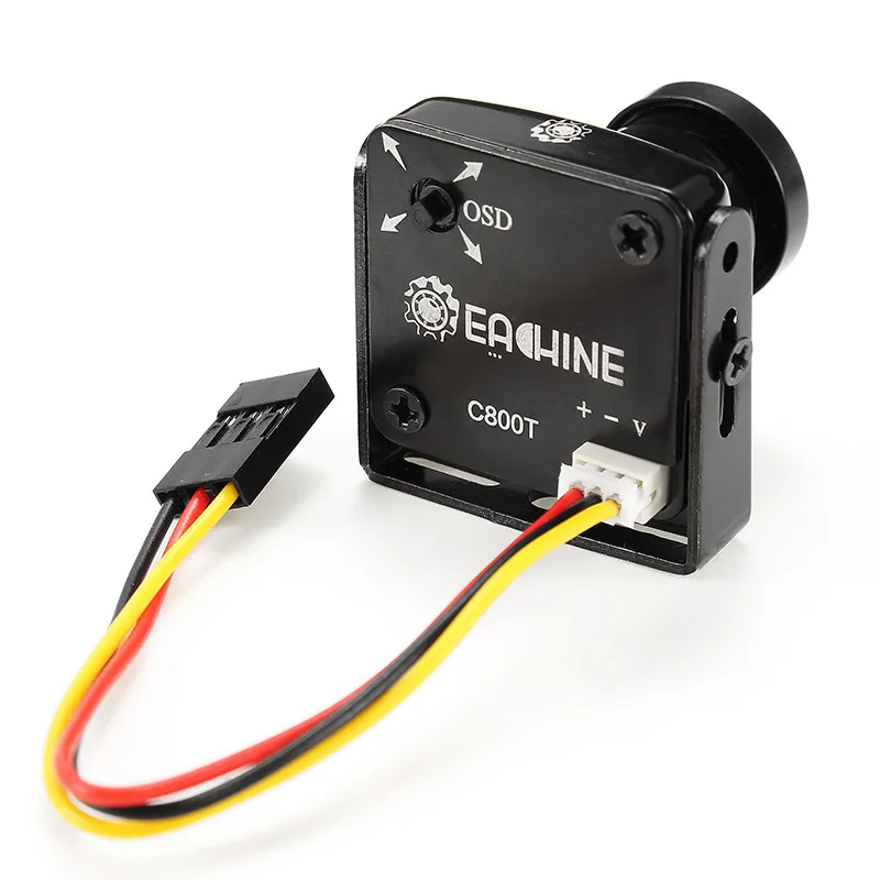 Оригинальная Eachine C800T 1/2.7 CCD 800TVL 2 5 мм 150 градусов камера с кнопкой OSD DC5V 15V NTSC PAL