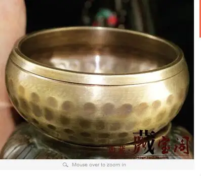

Art Bronze Decoration Yoga Tibetan Singing Bowl Himalayan Hand Hammered Chakra Meditation Religion Belief Buddhist supplies Home