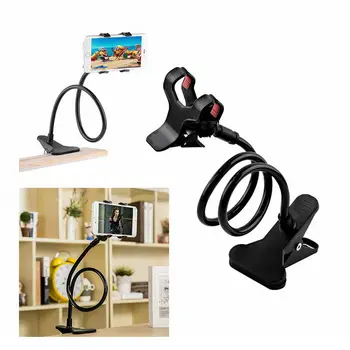 

New Universal Long Arm Lazy Mobile Phone Gooseneck Stents Holder Stents Flexible Bed Desk Clip Bracket For Any Mobile Phone