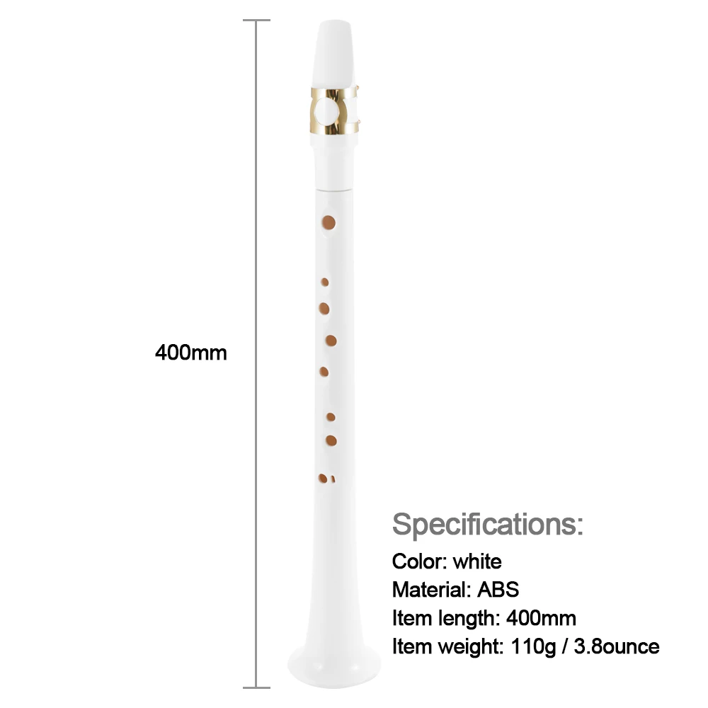 Белый карманный саксофон мини переносной Саксофон сопрано маленький саксофон с сумкой для переноски духовой инструмент