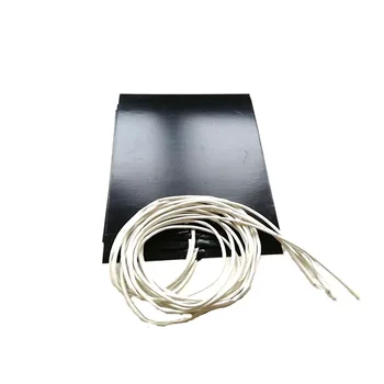 

350*500*1.5mm heat bed for 3d printer 240v 450w adhesive 1 side 100k thermistor 1000mm lead wire come out from middle of short