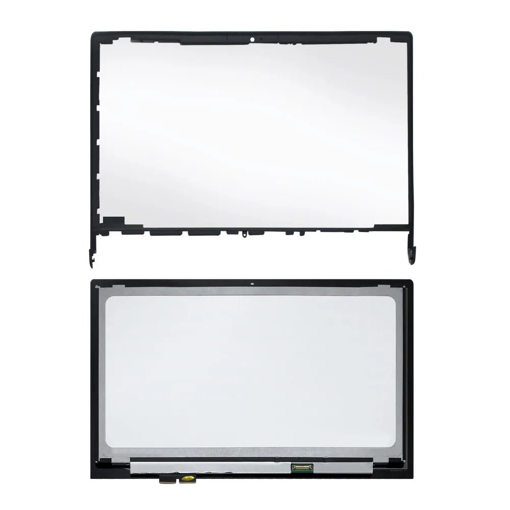 15.6'' Touch Glass Digitizer + FHD LCD Display Screen Panel Assembly +Frame LP156WF4 SPL1 For Lenovo Flex 2 Pro 15 80FL 80K8