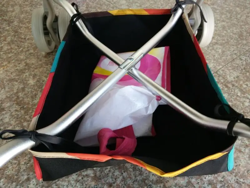 Baby Stroller Hanging Basket Toddler Pram Bottom Storage Bag Baby Pushchair Buggy Shopping Case Bag Stroller Accessories BB3096 (8)