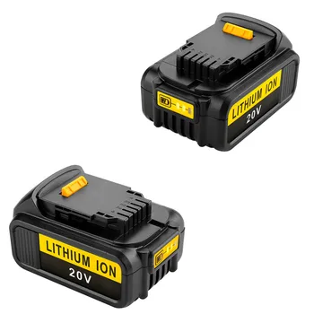 

2PCS High Capacity 6000mAh 20V Li-ion Battery For Dewalt 20V Battery for Dewalt DCB200 DCB181 DCB182 DCB204-2 6.0Ah