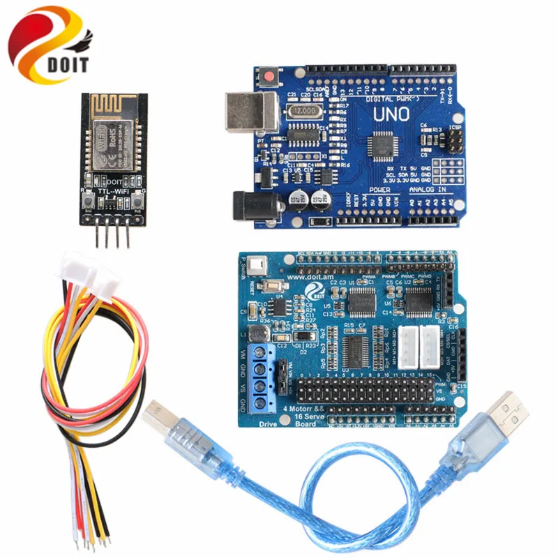 DoArm S8 8DoF алюминиевый сплав металлическая рука робота/ручной Роботизированный манипулятор ABB Arm модель коготь для Arduino WiFi комплект