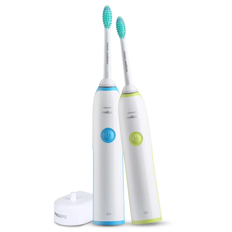 Philips электрическая зубная щетка Sonicare HX3216 перезаряжаемая с 4 сменными щеточными головками водонепроницаемое использование до 10 дней