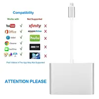 ים iphone 4 ב 1 וידאו אודיו דיגיטלי HDTV ממיר עד שהברק VGA HDMI AV מתאם עבור iPhone -ים X 8 7 6plus בעד / אייר iPad mini / Pro (5)