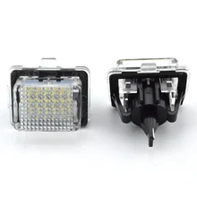 2 шт. автомобильный номерной знак светильник для Mercedes-benz W204/W212/W216/W221/W207 18 Led белый задний номерной знак светильник s