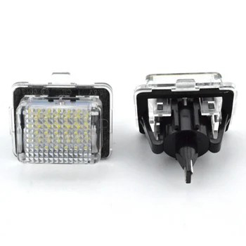

2pcs Car License Plate Light for Mercedes-benz W204/W212/W216/W221/W207 18 Led White Rear License Tag Lights