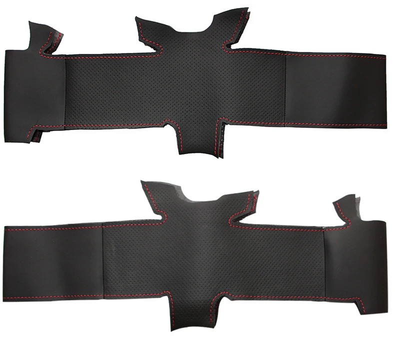 Black Artificial Leather Car Steering Wheel Cover for Renault Duster Dacia Duster 2011-2015