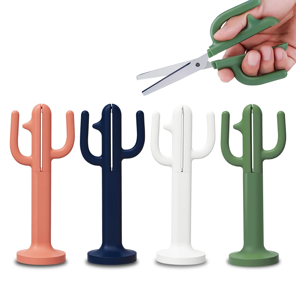 

TIANSE Cactus Shape Scissor Multi-Purpose 7 Inch Titanium Material Scissors for School Office Home Cutting Supplies