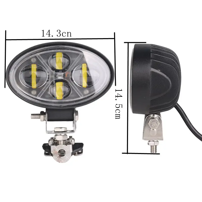 Светодиодный свет 12 В 4D 3 дюймов светодиодная балка для внедорожников 20 Вт Spotlight DRL противотуманных фар для авто вождения 4WD 4x4 ATV Лодка внедорожник Jeep Грузовик