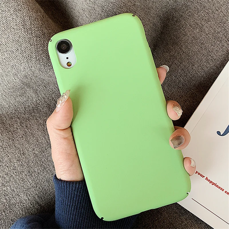 Модные яркие цвета, чехлы для телефонов Xiaomi Redmi 5S 8 Lite 8 SE A1 A2 Note 3 X 5A Pro, жесткий пластик - Цвет: Green Case